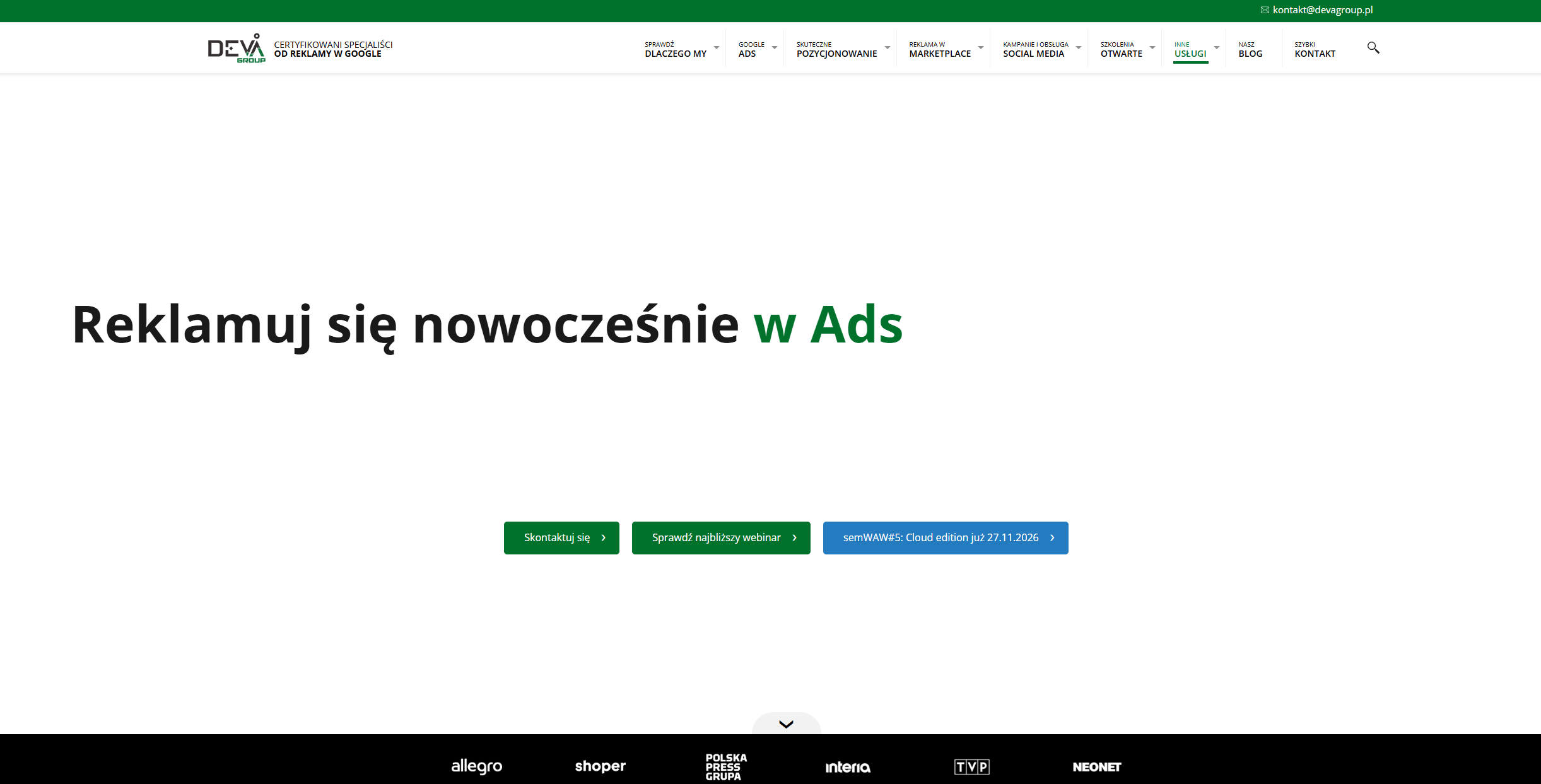 deva group homepage