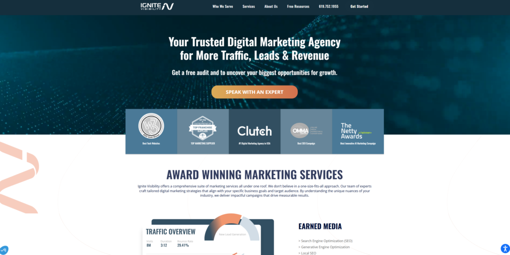 ignitevisibility homepage