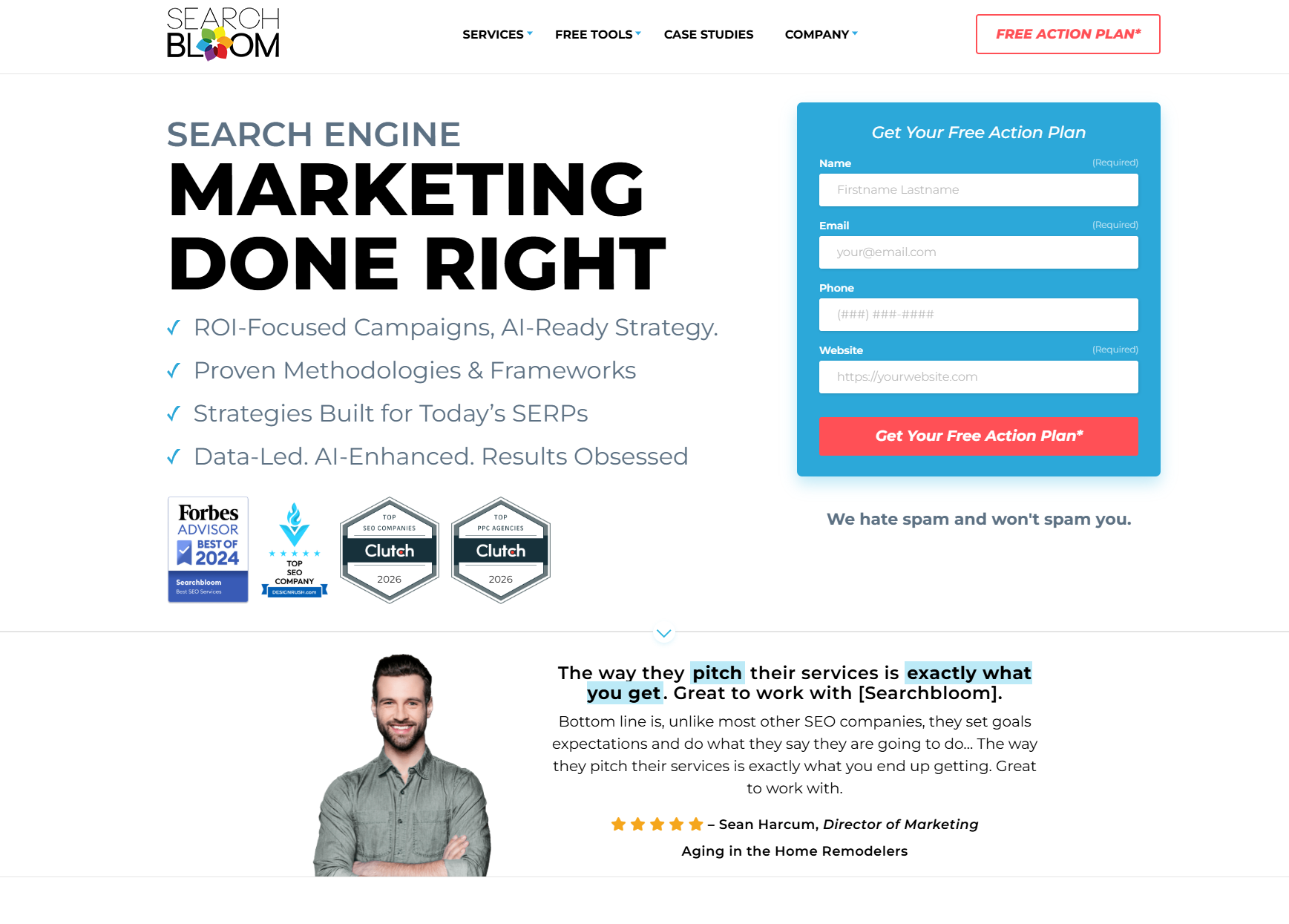 searchbloom homepage