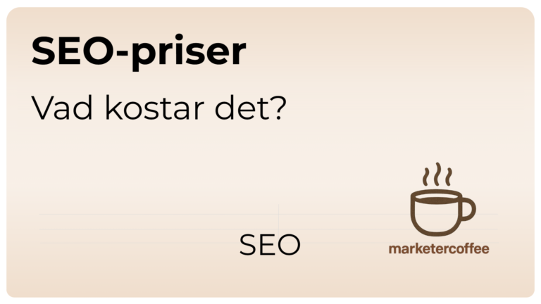 Vad kostar SEO 2026?