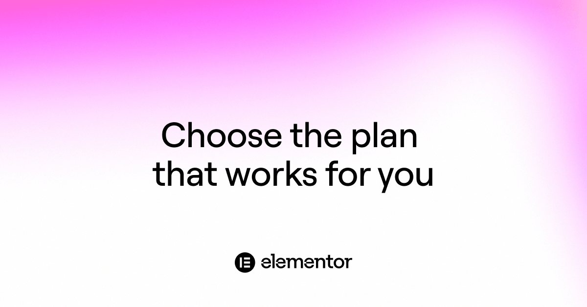 Elementor website builder for WordPress