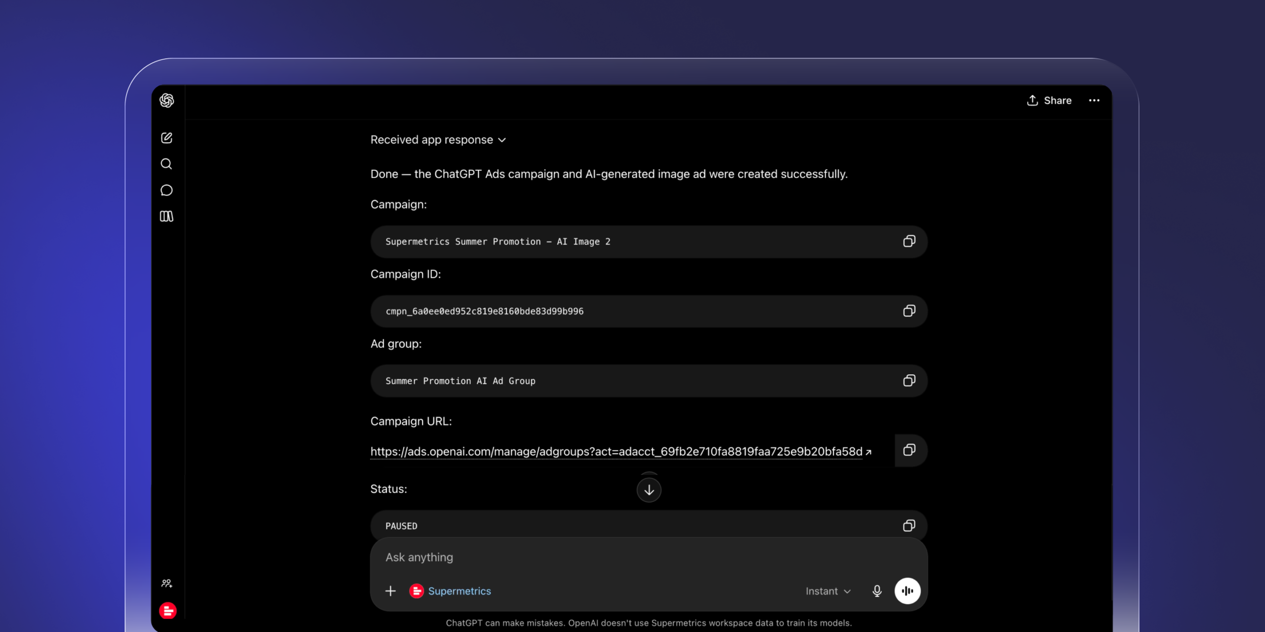 Supermetrics bringing marketing data into AI assistants